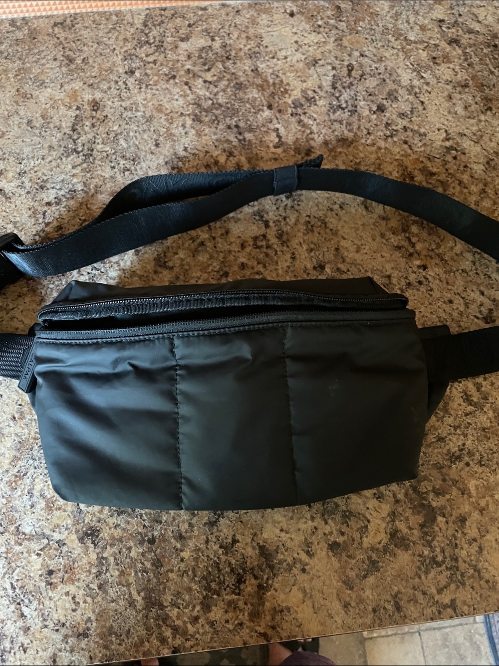 Calpak Black Quilted Mini Waist Bag